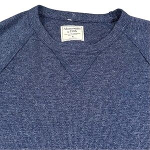 Abercrombie & Fitch Thermal Waffle Knit Long Sleeve Navy Blue Men’s Size Medium